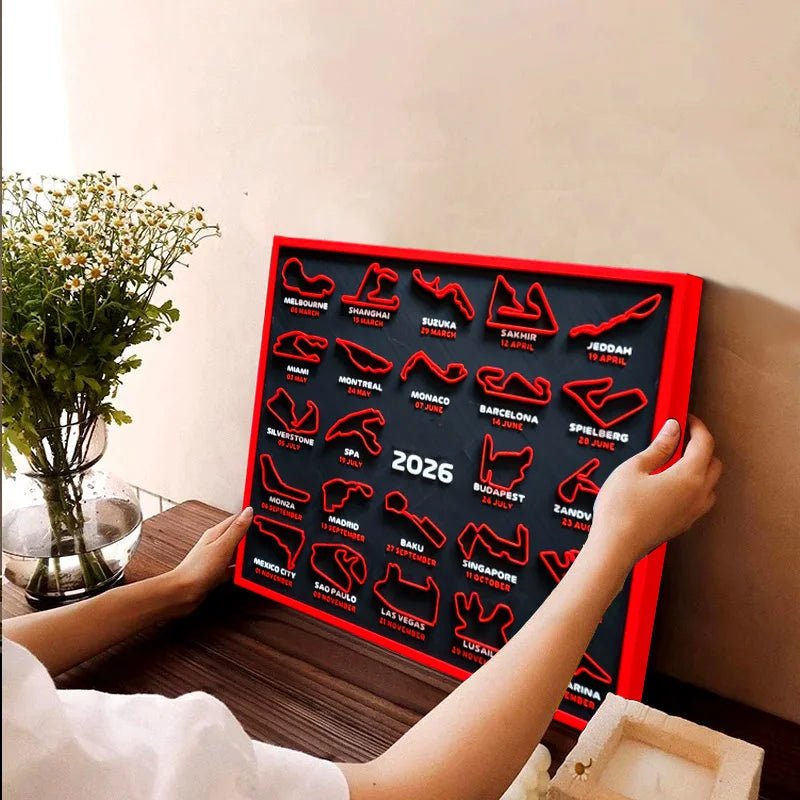 2026 F1 Racing Map Poster Art Painting Decoration Home Decor - Minimaloria