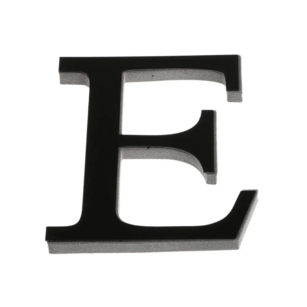 26 Lettres Autocollantes Murales DIY 3D en Acrylique Miroir – Décoration Murale pour Maison et Fêtes - Minimaloria