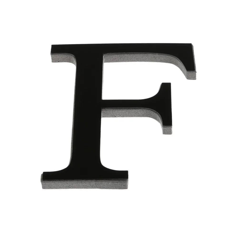 26 Lettres Autocollantes Murales DIY 3D en Acrylique Miroir – Décoration Murale pour Maison et Fêtes - Minimaloria