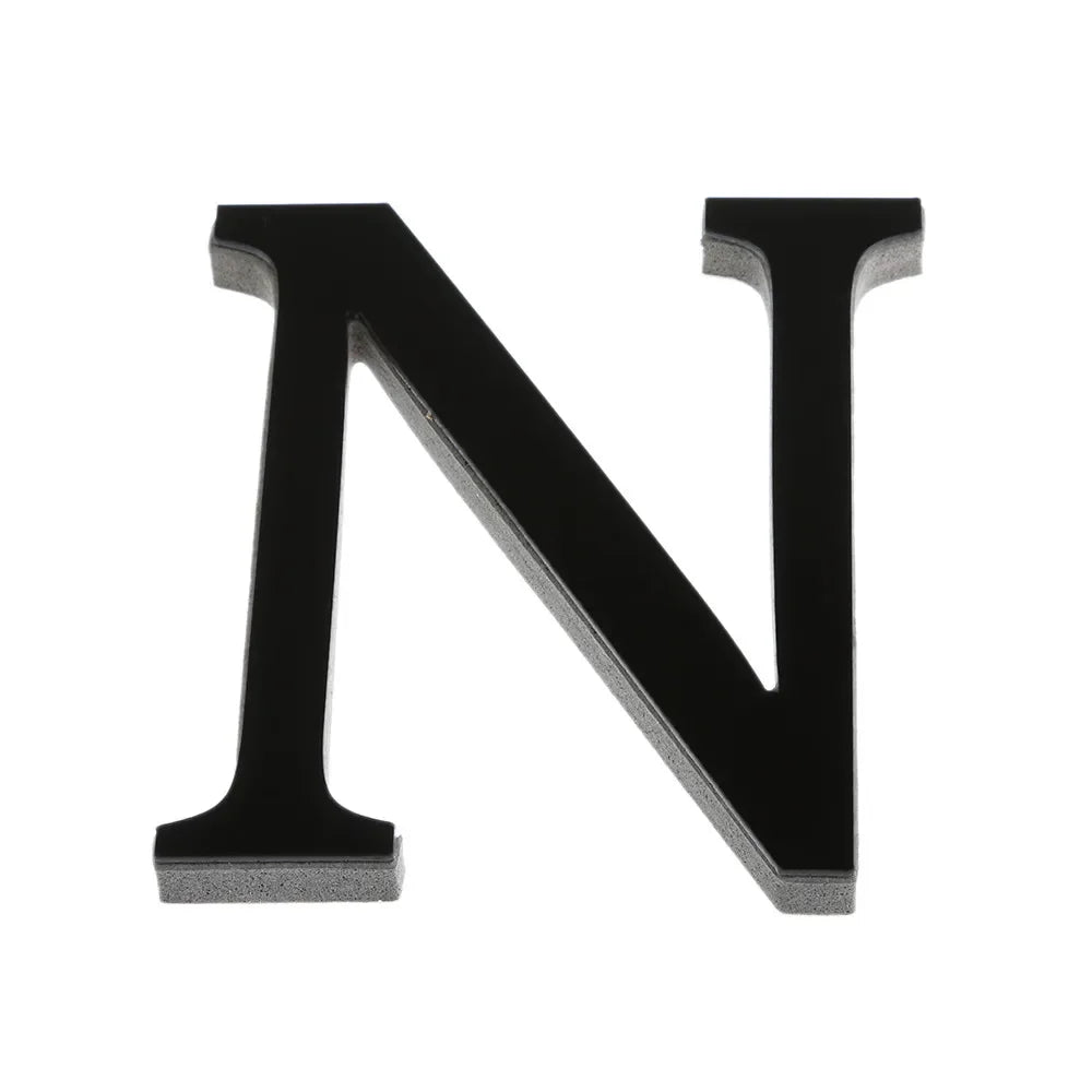 26 Lettres Autocollantes Murales DIY 3D en Acrylique Miroir – Décoration Murale pour Maison et Fêtes - Minimaloria
