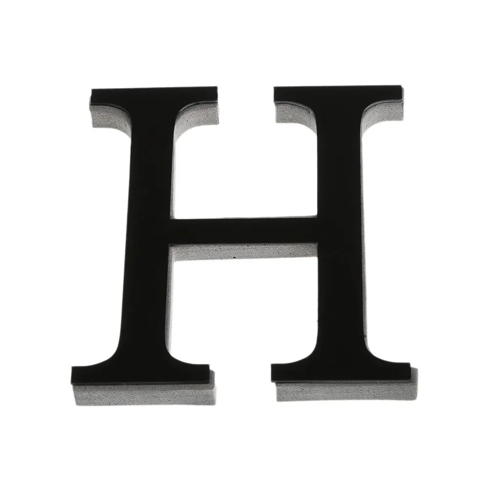 26 Lettres Autocollantes Murales DIY 3D en Acrylique Miroir – Décoration Murale pour Maison et Fêtes - Minimaloria