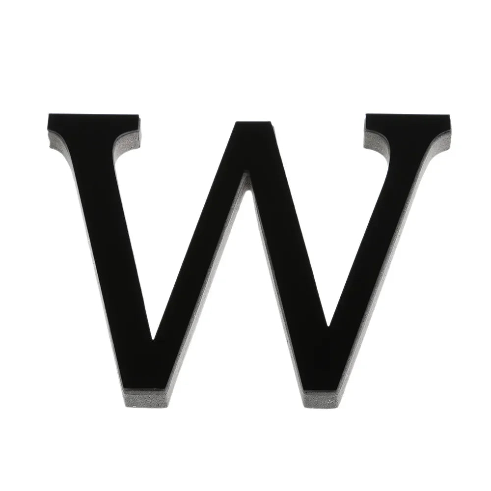 26 Lettres Autocollantes Murales DIY 3D en Acrylique Miroir – Décoration Murale pour Maison et Fêtes - Minimaloria