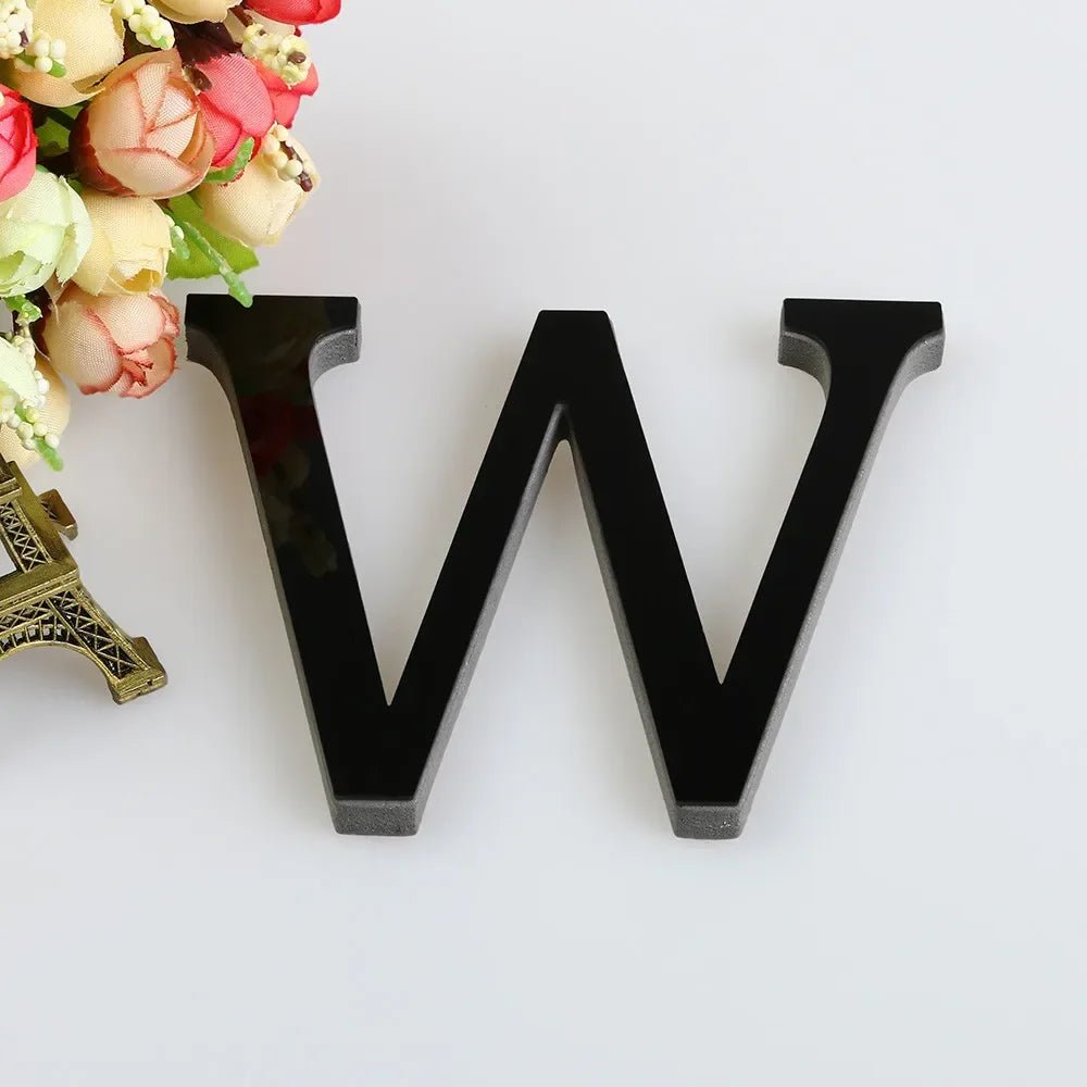 26 Lettres Autocollantes Murales DIY 3D en Acrylique Miroir – Décoration Murale pour Maison et Fêtes - Minimaloria