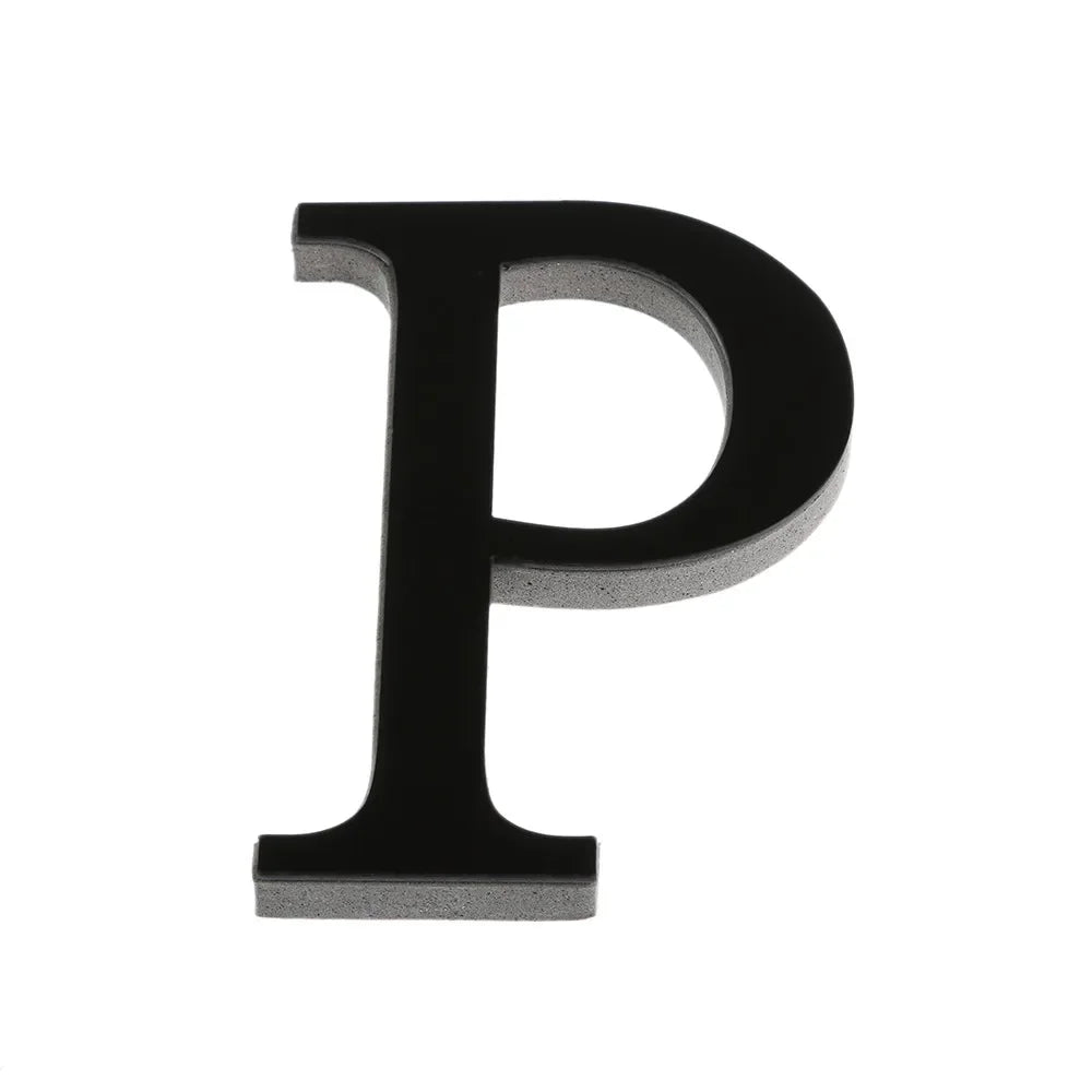 26 Lettres Autocollantes Murales DIY 3D en Acrylique Miroir – Décoration Murale pour Maison et Fêtes - Minimaloria