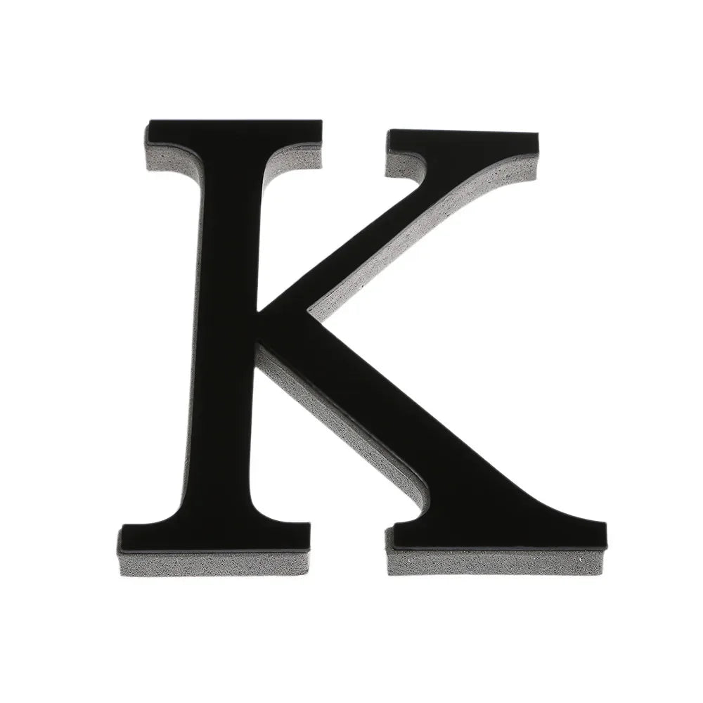 26 Lettres Autocollantes Murales DIY 3D en Acrylique Miroir – Décoration Murale pour Maison et Fêtes - Minimaloria