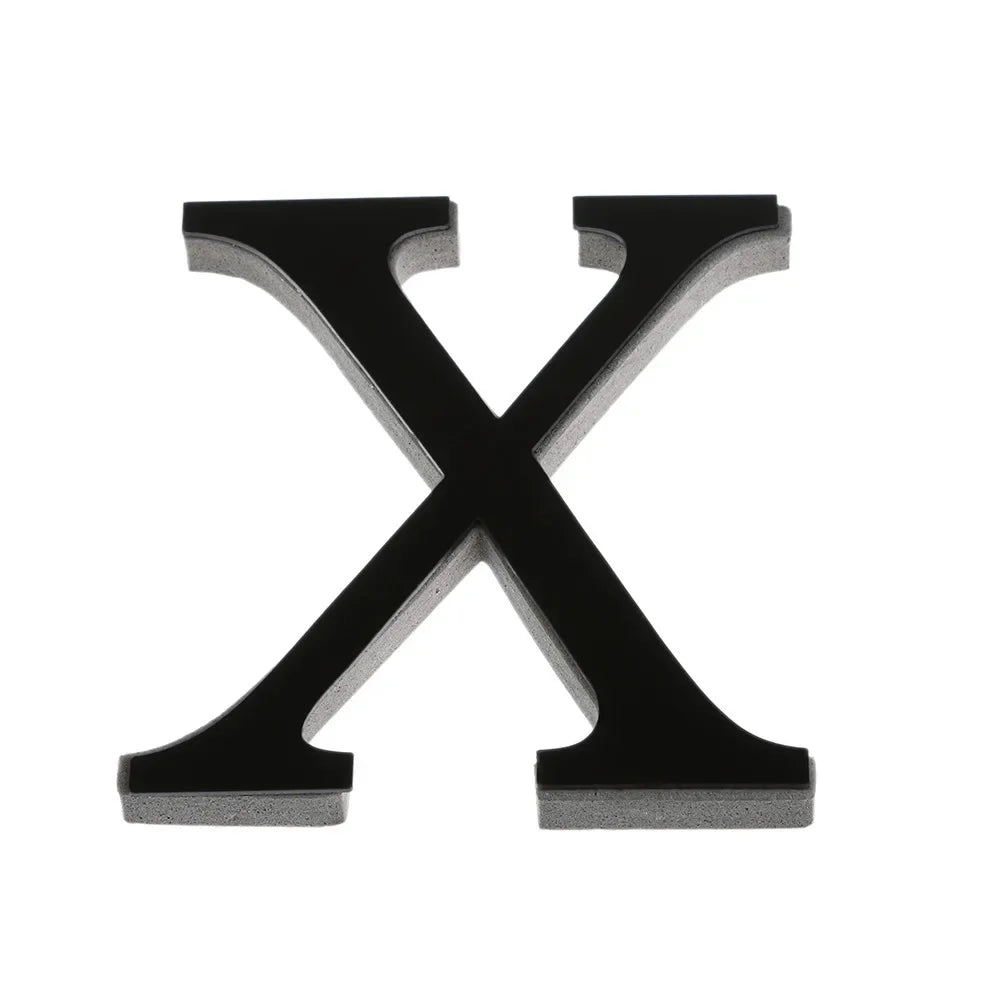 26 Lettres Autocollantes Murales DIY 3D en Acrylique Miroir – Décoration Murale pour Maison et Fêtes - Minimaloria