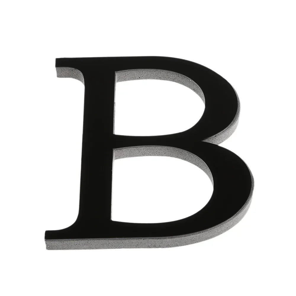 26 Lettres Autocollantes Murales DIY 3D en Acrylique Miroir – Décoration Murale pour Maison et Fêtes - Minimaloria