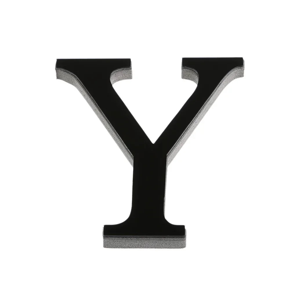 26 Lettres Autocollantes Murales DIY 3D en Acrylique Miroir – Décoration Murale pour Maison et Fêtes - Minimaloria