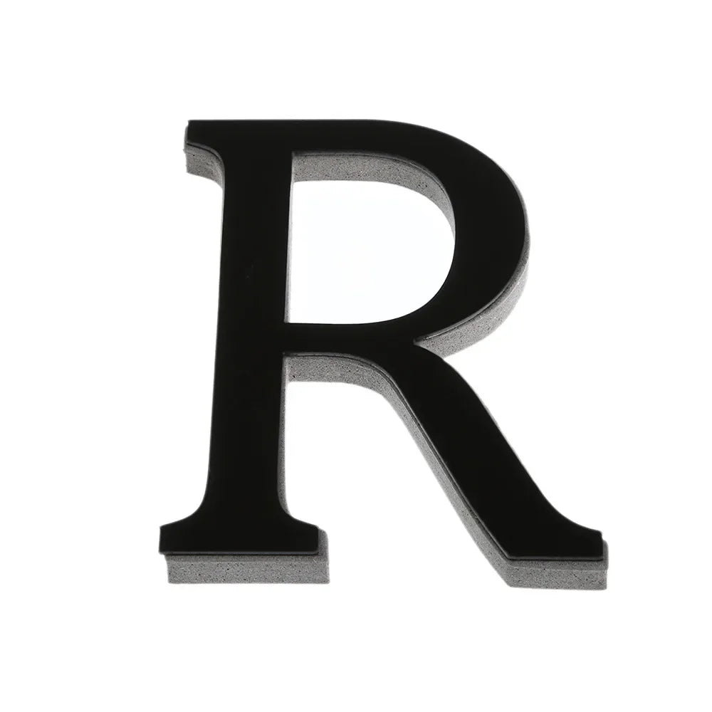 26 Lettres Autocollantes Murales DIY 3D en Acrylique Miroir – Décoration Murale pour Maison et Fêtes - Minimaloria