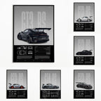 911 GT3 RS 718 Cayman GT4 RS Hyper Car Poster 992 Print Canvas painting Wall Art Decor Picture For Living Bed Room Home Decor - Minimaloria