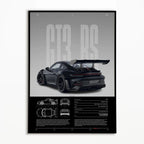 911 GT3 RS 718 Cayman GT4 RS Hyper Car Poster 992 Print Canvas painting Wall Art Decor Picture For Living Bed Room Home Decor - Minimaloria