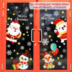 Autocollants de Fenêtre de Noël – Stickers Muraux pour Chambre d’Enfants, Décorations Merry Christmas pour la Maison, Décors Muraux Nouvel An - Minimaloria