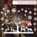 Autocollants de Fenêtre de Noël – Stickers Muraux pour Chambre d’Enfants, Décorations Merry Christmas pour la Maison, Décors Muraux Nouvel An - Minimaloria