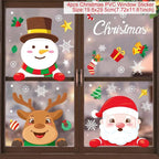 Autocollants de Fenêtre de Noël – Stickers Muraux pour Chambre d’Enfants, Décorations Merry Christmas pour la Maison, Décors Muraux Nouvel An - Minimaloria
