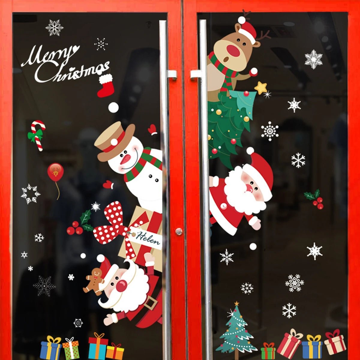 Autocollants de Fenêtre de Noël – Stickers Muraux pour Chambre d’Enfants, Décorations Merry Christmas pour la Maison, Décors Muraux Nouvel An - Minimaloria
