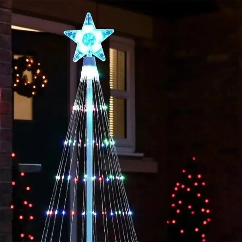 Contrôle des Lumières de Noël – NOUVELLE Guirlande LED pour Sapin de Noël, Décoration Intérieure et Extérieure, Anneau en Métal avec Lumières LED Décoratives - Minimaloria