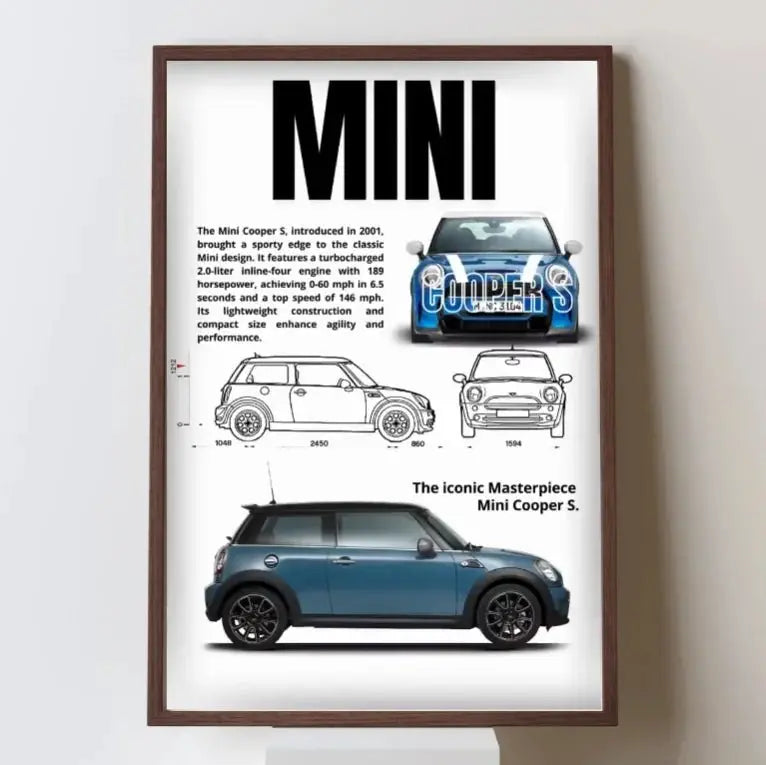 Ensemble Complet de Posters de Voitures Célèbres – 911, DB11, F40 – Impression sur Toile pour Décoration Murale Moderne de Salon ou Chambre – Cadeau Sans Cadre - Minimaloria