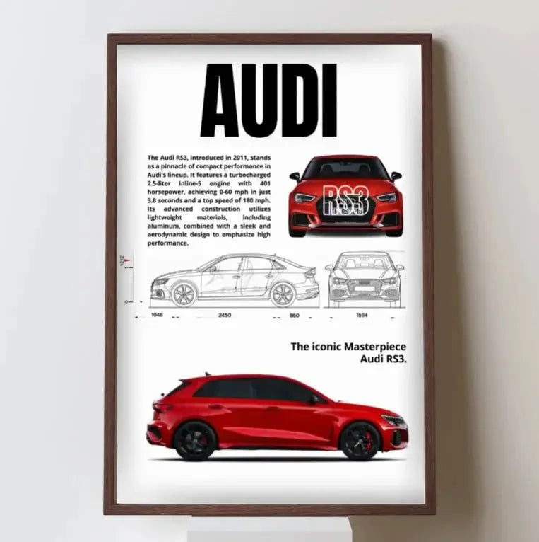 Ensemble Complet de Posters de Voitures Célèbres – 911, DB11, F40 – Impression sur Toile pour Décoration Murale Moderne de Salon ou Chambre – Cadeau Sans Cadre - Minimaloria
