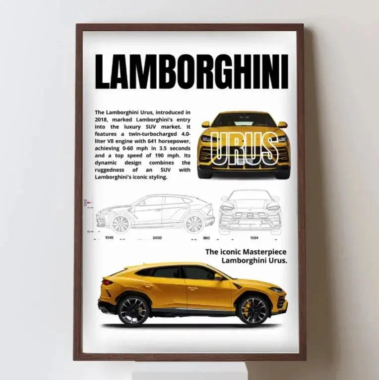 Ensemble Complet de Posters de Voitures Célèbres – 911, DB11, F40 – Impression sur Toile pour Décoration Murale Moderne de Salon ou Chambre – Cadeau Sans Cadre - Minimaloria