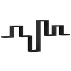 Étagère murale blanche 104,5 x 10 x 43 cm en bois manufacturé – Étagère verticale décorative à suspendre pour salon et maison - Minimaloria