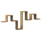 Étagère murale blanche 104,5 x 10 x 43 cm en bois manufacturé – Étagère verticale décorative à suspendre pour salon et maison - Minimaloria