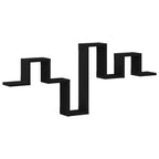 Étagère murale blanche 104,5 x 10 x 43 cm en bois manufacturé – Étagère verticale décorative à suspendre pour salon et maison - Minimaloria