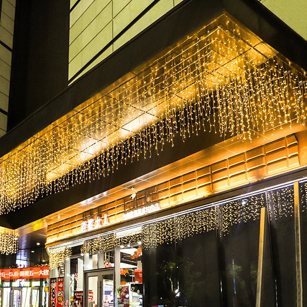 Guirlande LED Rideau 3,5‑40 m – Lumières de Noël, Mariage, Anniversaire, Décoration Extérieure - Minimaloria