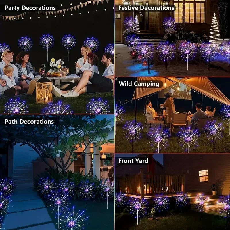 Lampes Solaires Feux d’Artifice 60 LED - Minimaloria