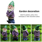 Nain Ivre de Jardin Féerique – Mini Ornement pour Jardinière, Pot de Fleurs, Décorations Miniatures, Statue de Nain avec Feu de Camp - Minimaloria