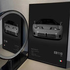 Poster Supercar B - Bugatti – Décoration HD Étanche pour Salon, Bar et Intérieur - Minimaloria