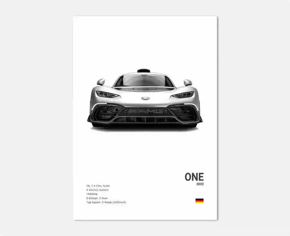 Poster Voiture de Luxe Allemande Noir et Blanc – G63, SL, GTR, Sedan – Décoration Murale Garage et Chambre - Minimaloria