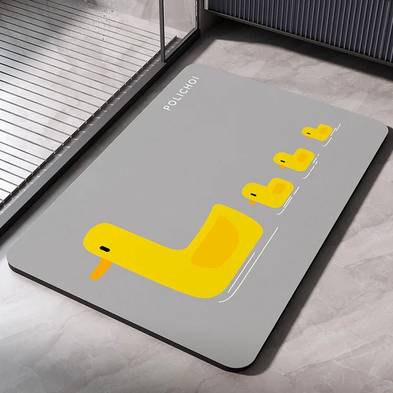 Tapis de Bain en Diatomite – Tapis de Salle de Bain Absorbant et Antidérapant, Séchage Rapide, Tapis de Douche, Tapis de Sol pour Toilettes, Tapis d’Entrée Lavablee - Minimaloria