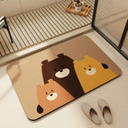 Tapis de Bain en Diatomite – Tapis de Salle de Bain Absorbant et Antidérapant, Séchage Rapide, Tapis de Douche, Tapis de Sol pour Toilettes, Tapis d’Entrée Lavablee - Minimaloria