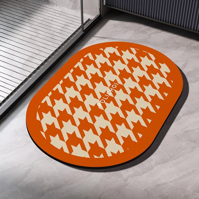 Tapis de Bain en Diatomite – Tapis de Salle de Bain Absorbant et Antidérapant, Séchage Rapide, Tapis de Douche, Tapis de Sol pour Toilettes, Tapis d’Entrée Lavablee - Minimaloria