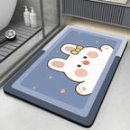 Tapis de Bain en Diatomite – Tapis de Salle de Bain Absorbant et Antidérapant, Séchage Rapide, Tapis de Douche, Tapis de Sol pour Toilettes, Tapis d’Entrée Lavablee - Minimaloria