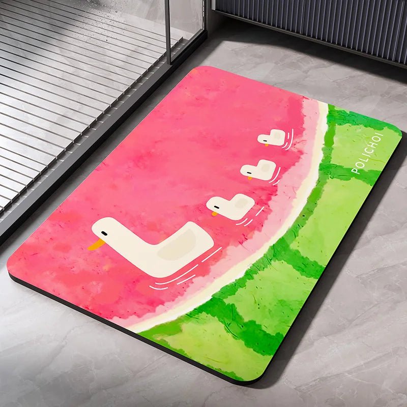 Tapis de Bain en Diatomite – Tapis de Salle de Bain Absorbant et Antidérapant, Séchage Rapide, Tapis de Douche, Tapis de Sol pour Toilettes, Tapis d’Entrée Lavablee - Minimaloria