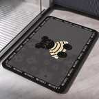 Tapis de Bain en Diatomite – Tapis de Salle de Bain Absorbant et Antidérapant, Séchage Rapide, Tapis de Douche, Tapis de Sol pour Toilettes, Tapis d’Entrée Lavablee - Minimaloria
