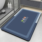 Tapis de Bain en Diatomite – Tapis de Salle de Bain Absorbant et Antidérapant, Séchage Rapide, Tapis de Douche, Tapis de Sol pour Toilettes, Tapis d’Entrée Lavablee - Minimaloria
