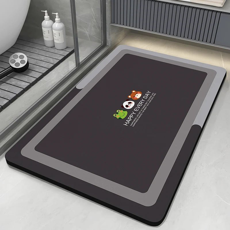 Tapis de Bain en Diatomite – Tapis de Salle de Bain Absorbant et Antidérapant, Séchage Rapide, Tapis de Douche, Tapis de Sol pour Toilettes, Tapis d’Entrée Lavablee - Minimaloria