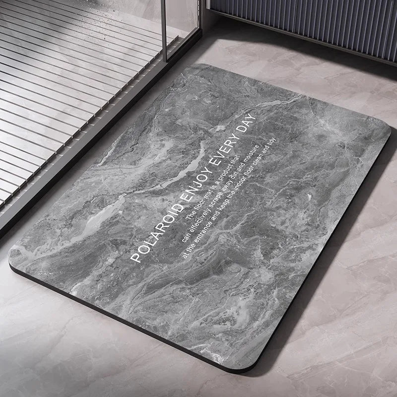 Tapis de Bain en Diatomite – Tapis de Salle de Bain Absorbant et Antidérapant, Séchage Rapide, Tapis de Douche, Tapis de Sol pour Toilettes, Tapis d’Entrée Lavablee - Minimaloria
