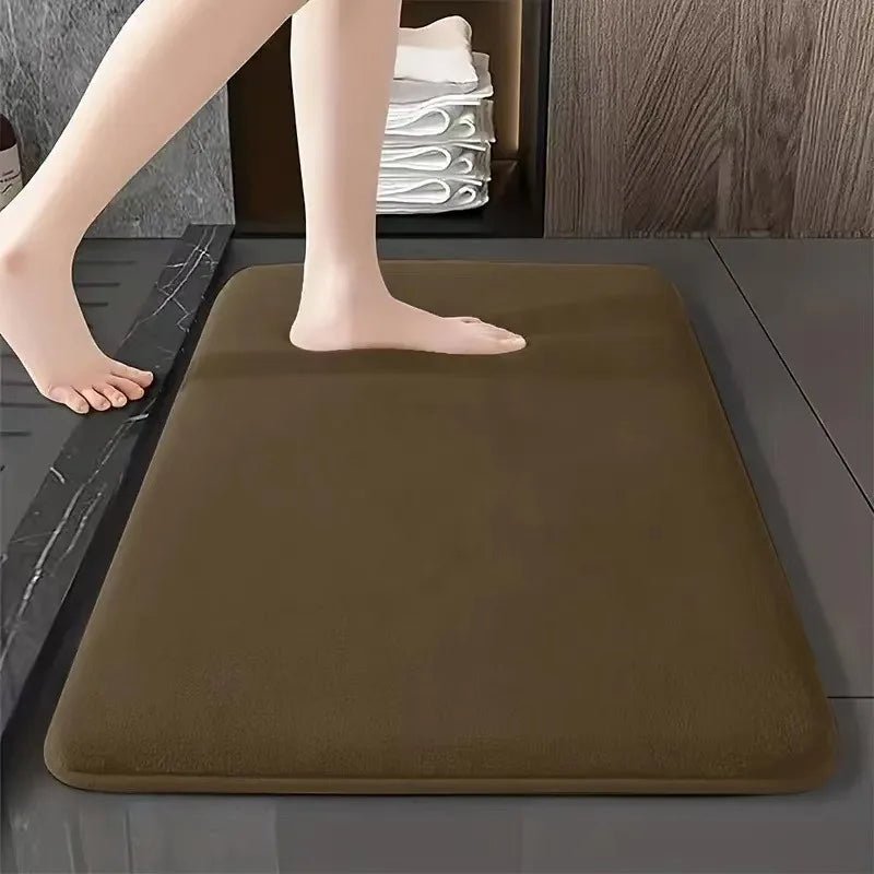 Tapis de Sol Absorbant – Tapis de Bain Antidérapant en Velours Corail, Tapis de Porte, Tapis de Salle de Bain, Décoration pour la Maison - Minimaloria