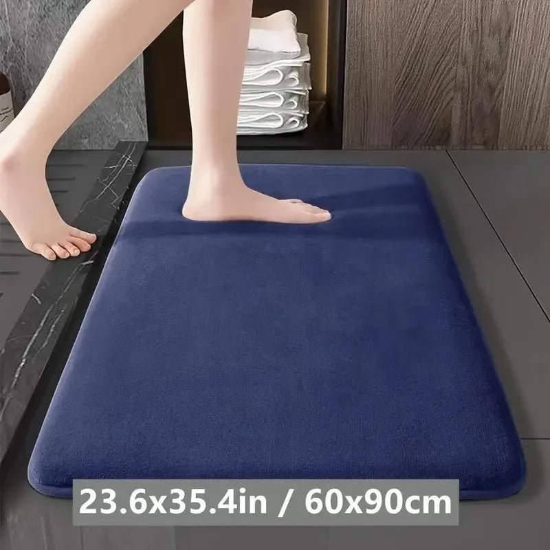 Tapis de Sol Absorbant – Tapis de Bain Antidérapant en Velours Corail, Tapis de Porte, Tapis de Salle de Bain, Décoration pour la Maison - Minimaloria