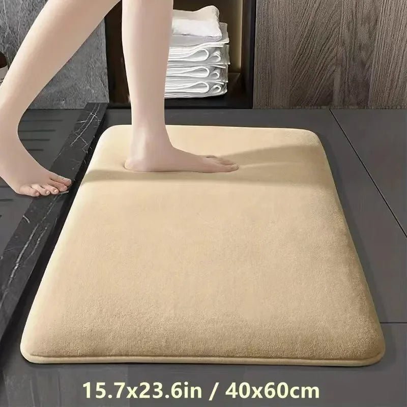 Tapis de Sol Absorbant – Tapis de Bain Antidérapant en Velours Corail, Tapis de Porte, Tapis de Salle de Bain, Décoration pour la Maison - Minimaloria