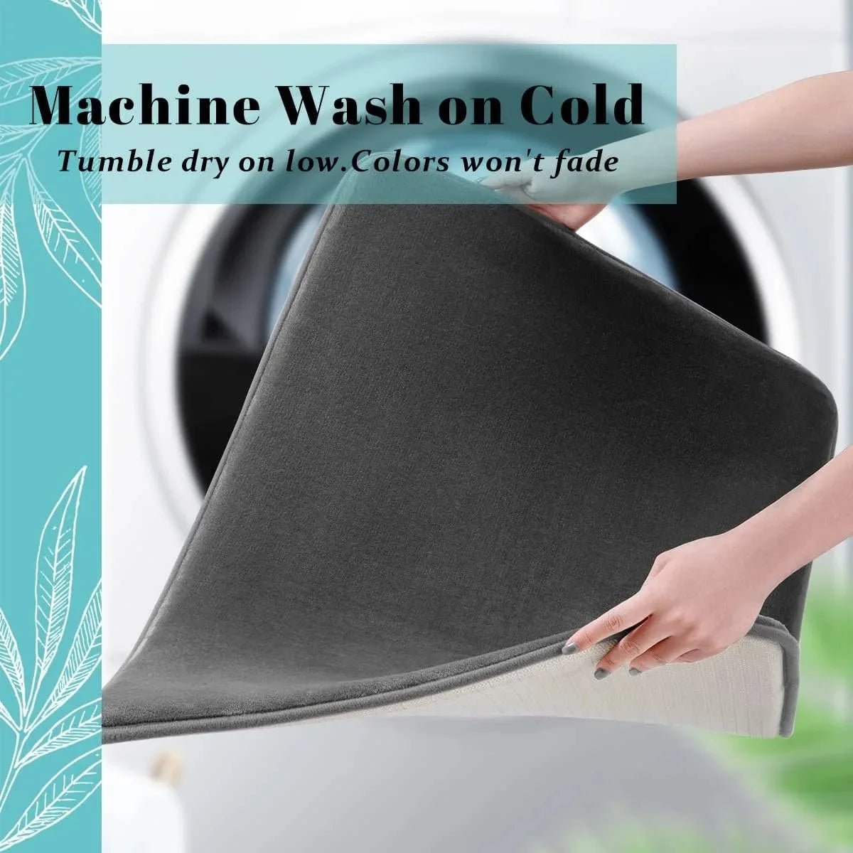 Tapis de Sol Absorbant – Tapis de Bain Antidérapant en Velours Corail, Tapis de Porte, Tapis de Salle de Bain, Décoration pour la Maison - Minimaloria