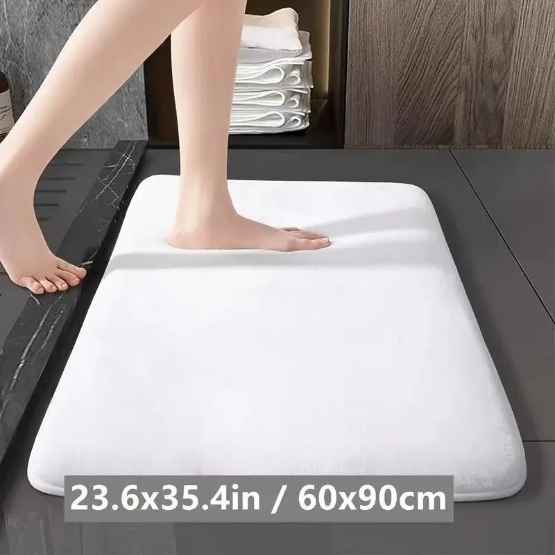 Tapis de Sol Absorbant – Tapis de Bain Antidérapant en Velours Corail, Tapis de Porte, Tapis de Salle de Bain, Décoration pour la Maison - Minimaloria