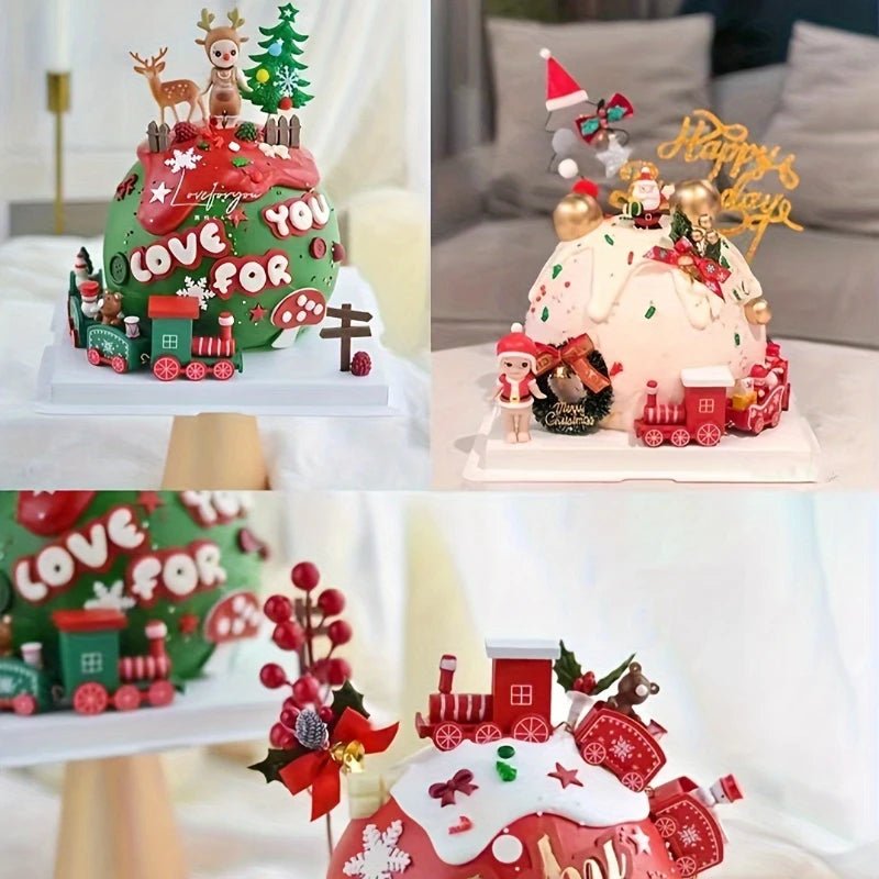 Train de Noël en Plastique – Décorations Merry Christmas Ornement pour Sapin - Minimaloria