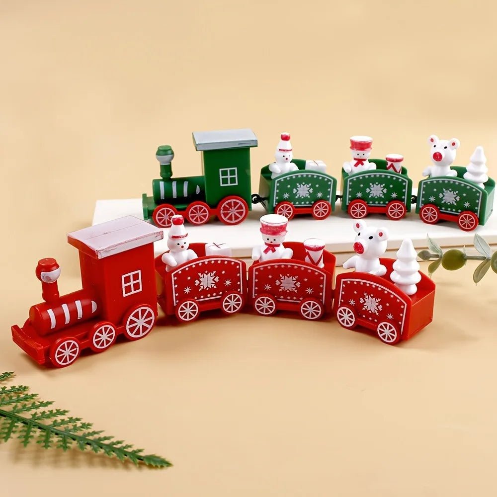 Train de Noël en Plastique – Décorations Merry Christmas Ornement pour Sapin - Minimaloria